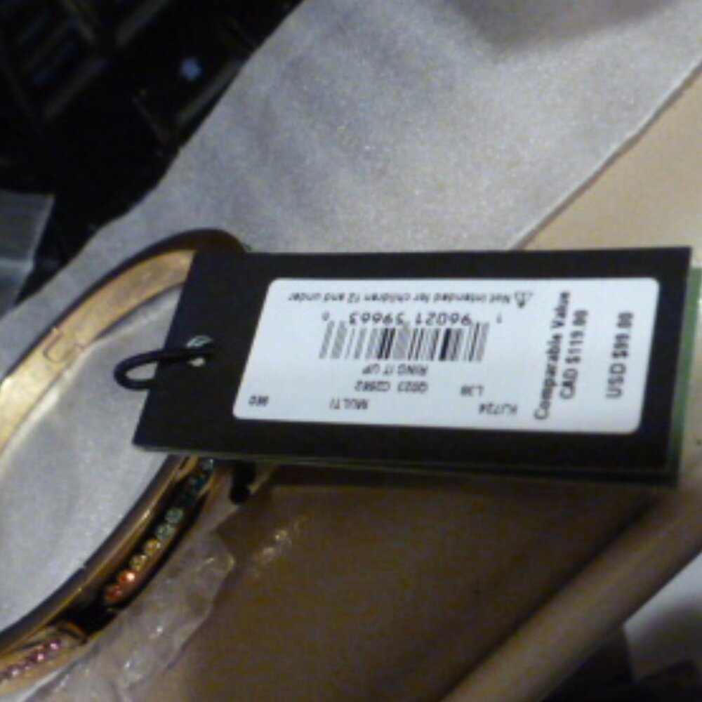 NEW Kate Spade rainbow pave cz hinge bangle bracelet - Picture 4 of 6